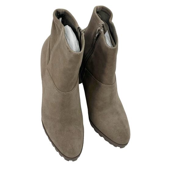 Aldo Leather Upper Tianah Ankle Modern Bootie Block Heel Tan Size 9 NWT - Picture 8 of 9